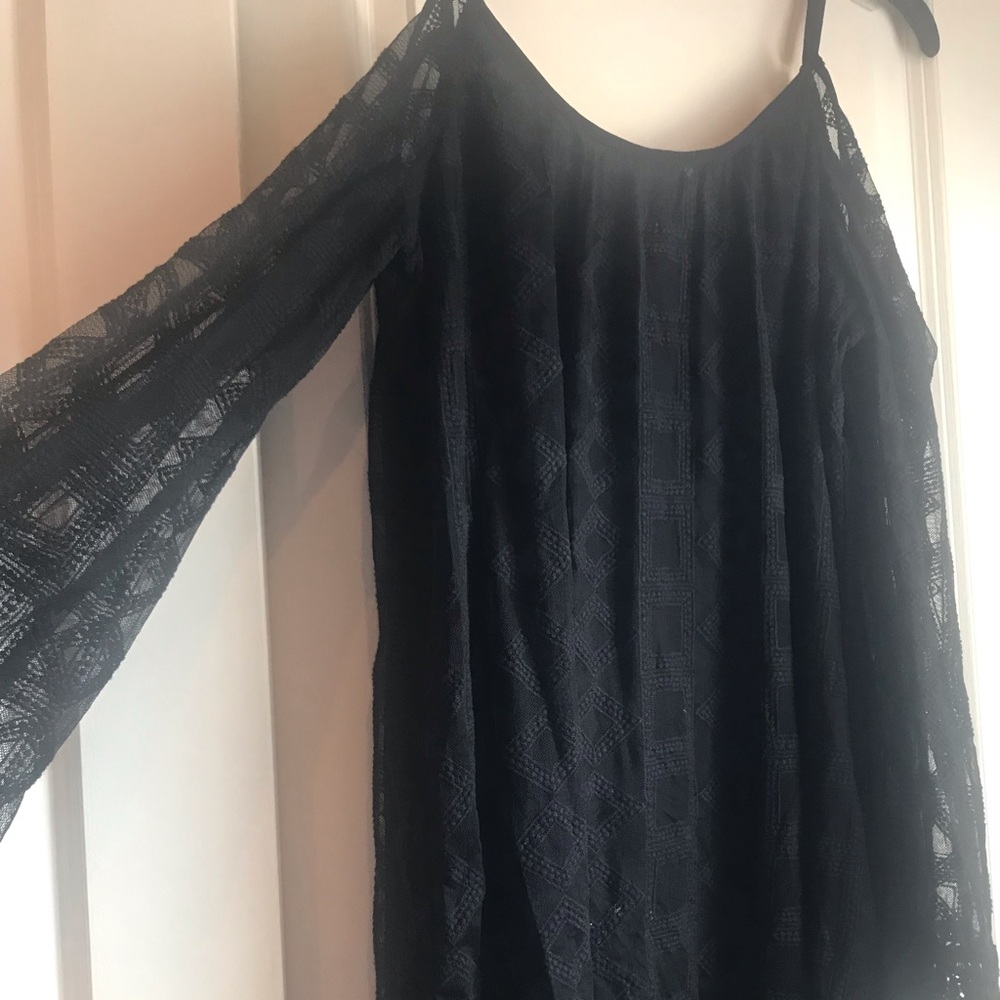 Lined Light Black Lace Dress